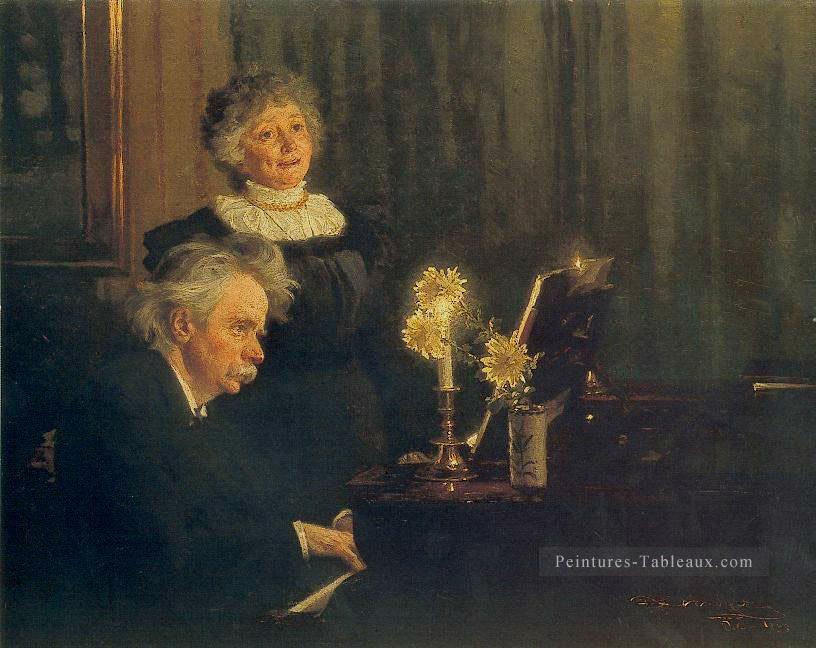 Nina et Edvard Grieg 1892 Peder Severin Kroyer Peintures à l'huile
